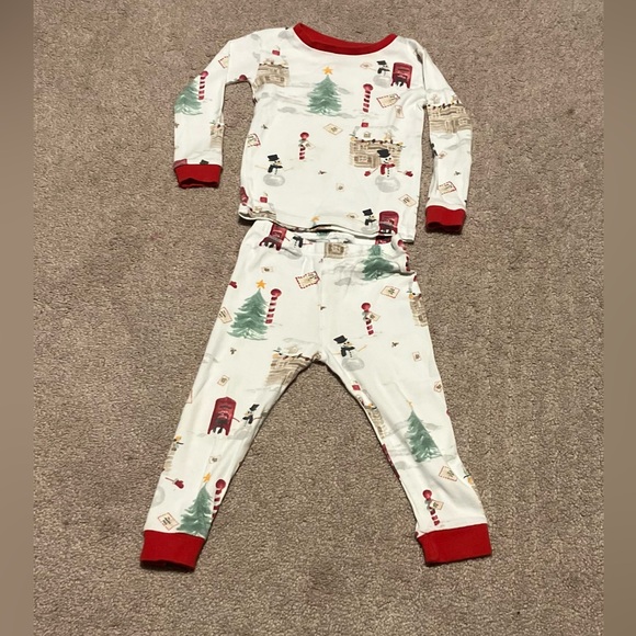 Burts Bees Other - Burt's Bees 2-Pc Unisex LS Organic Cotton Pajama Set, Multi - Size 2T (GUC)